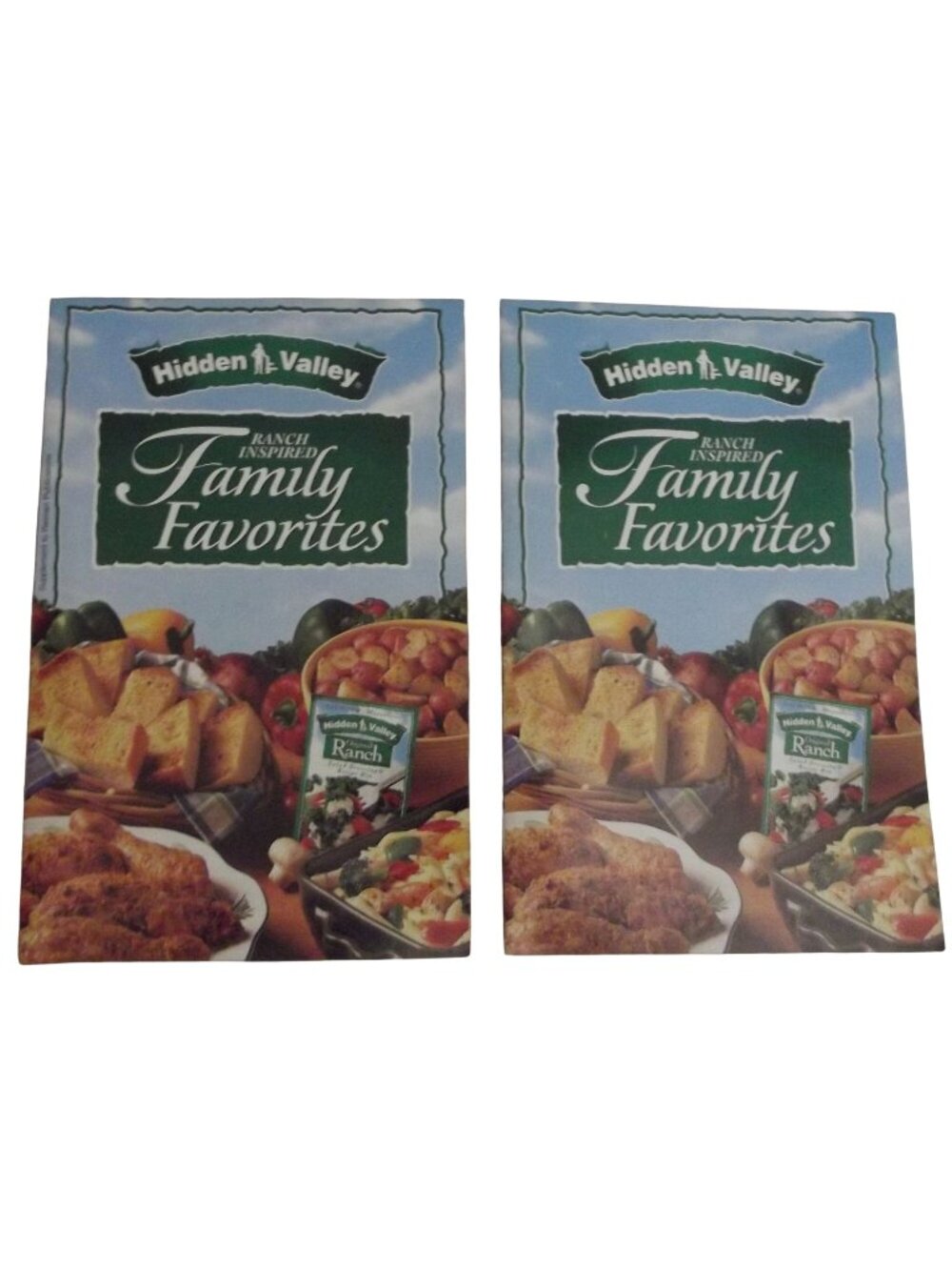 Hidden Valley Ranch (LOT of 2) Family Favorites Booklet 1998 cookbook recipes